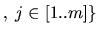 $ ,\;j\in[1..m]\}$