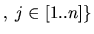$ ,\;j\in[1..n]\}$
