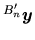 $\displaystyle \mbox{${}^{B'_n}\mbox{\boldmath $y$}$}$