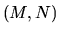 $ (M,N)$