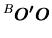 $\displaystyle \mbox{${}^{B}\mbox{\boldmath$O'O$}$}$