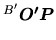 $\displaystyle \mbox{${}^{B'}\mbox{\boldmath $O'P$}$}$