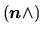 $ \mbox{$\left( \mbox{\boldmath $n$} \wedge \right)$}$