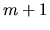 $ m+1$