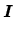 $\displaystyle \mbox{\boldmath$I_{}$}$