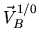 $\displaystyle \mbox{$\vec V^{1/0}_{B}$}$