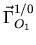 $\displaystyle \mbox{$\vec \Gamma^{1/0}_{O_1}$}$