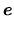 $\displaystyle \mbox{\boldmath$e$}$