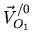 $ \mbox{$\vec V^{/{0}}_{O_1}$}$