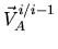 $\displaystyle \mbox{$\vec V^{i/i-1}_{A}$}$