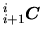 $\displaystyle \mbox{${}_{i+1}^{i}\mbox{\boldmath$\mbox{\boldmath$C$}$}$}$