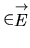$ \in \stackrel{\rightarrow}{E}$