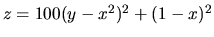 $z=100(y-x^2)^2+(1-x)^2$